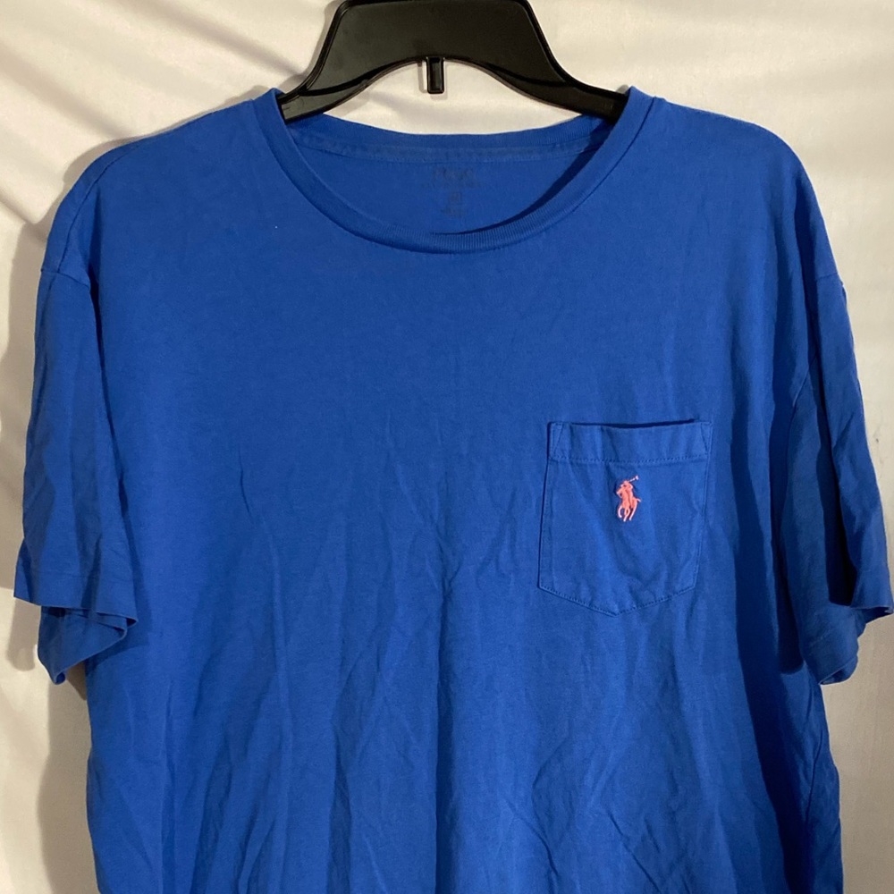 Blue Ralph Lauren Polo Logo Pocket T-Shirt